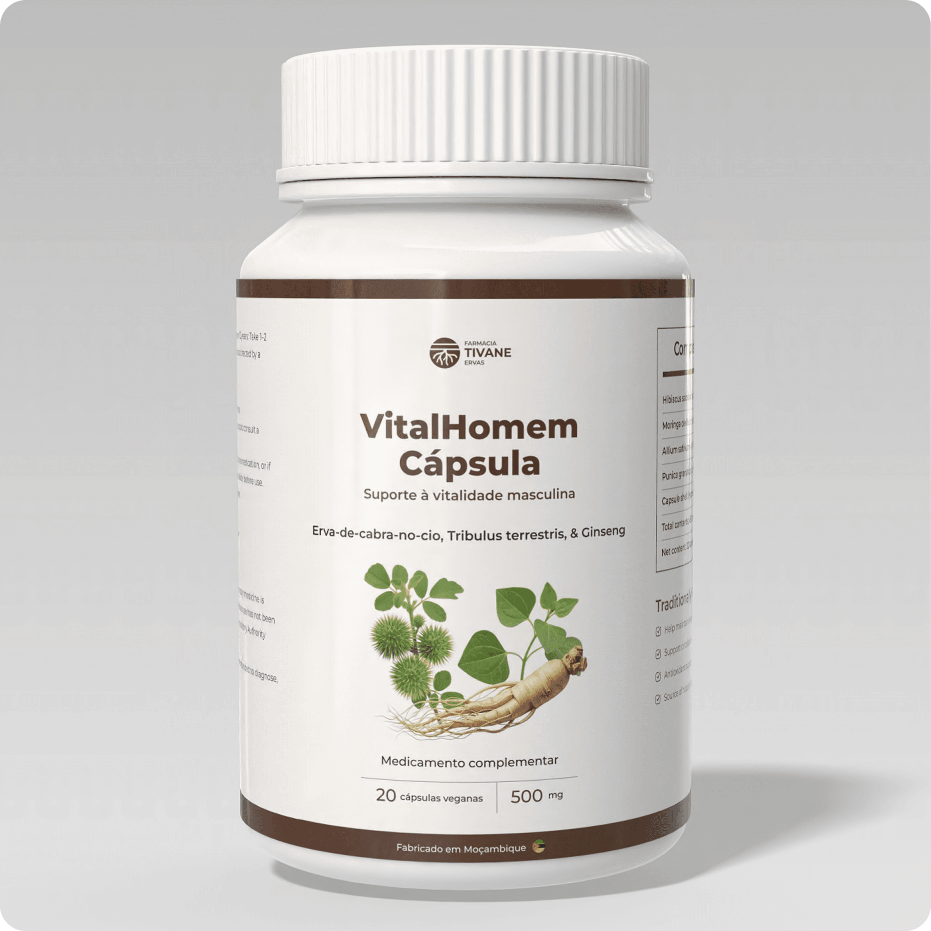 VitalHomem Capsules with Honry Goat Weed, Tribulus Terrestris, & Ginseng main image